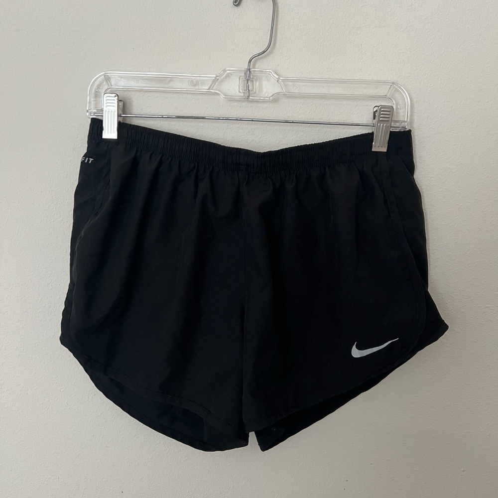 Black Nike women’s running shorts
